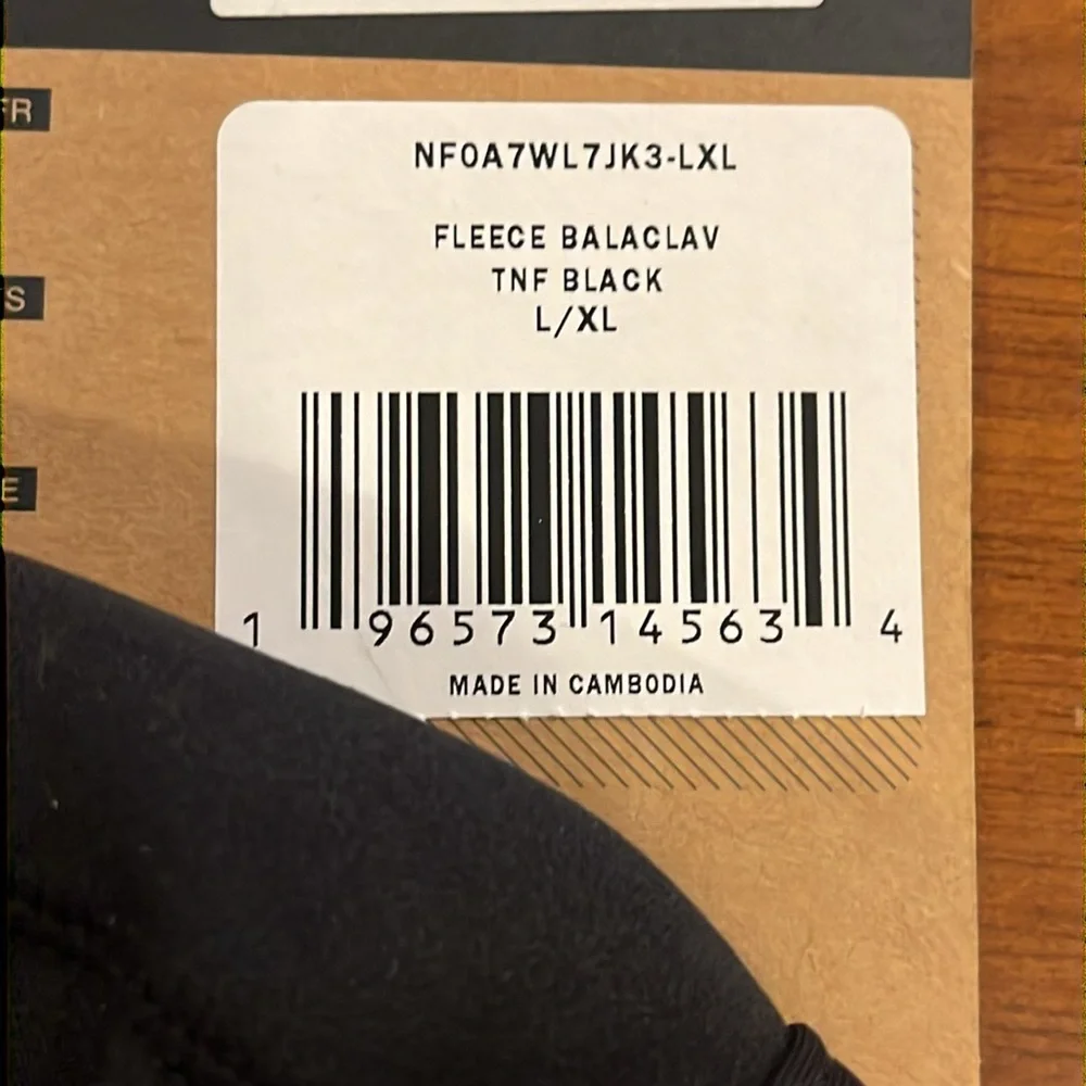 The North Face Freedom Fleece Balaclava black Winter Men’s Large / XL black - Picture 6 of 8